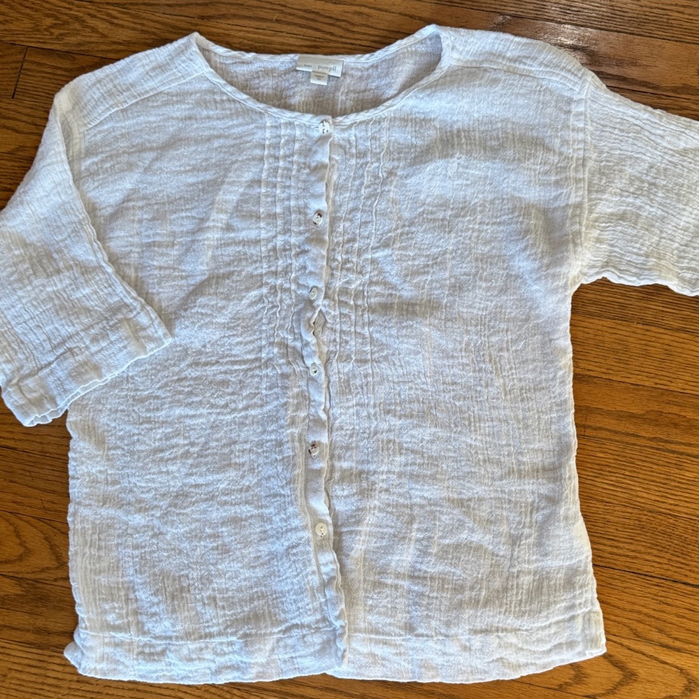 J Jill gauzy linen top